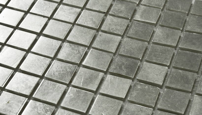 OROPIÚ B FLAT Pasta di Vetro Lucida Glass Oro Serie Mosaico Ston Piastrelle & Mosaici