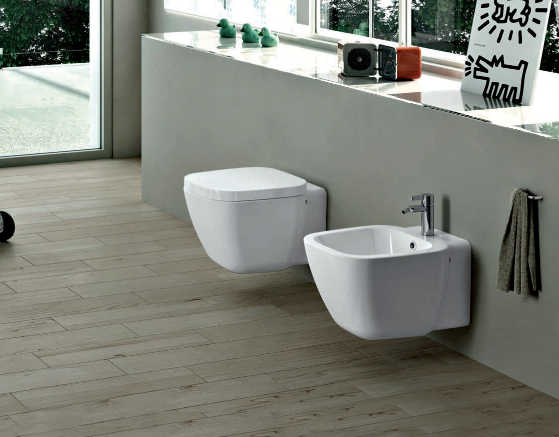 LOTUS serie Sanitari a terra filomuro marchio Rak Ceramics Dianflex