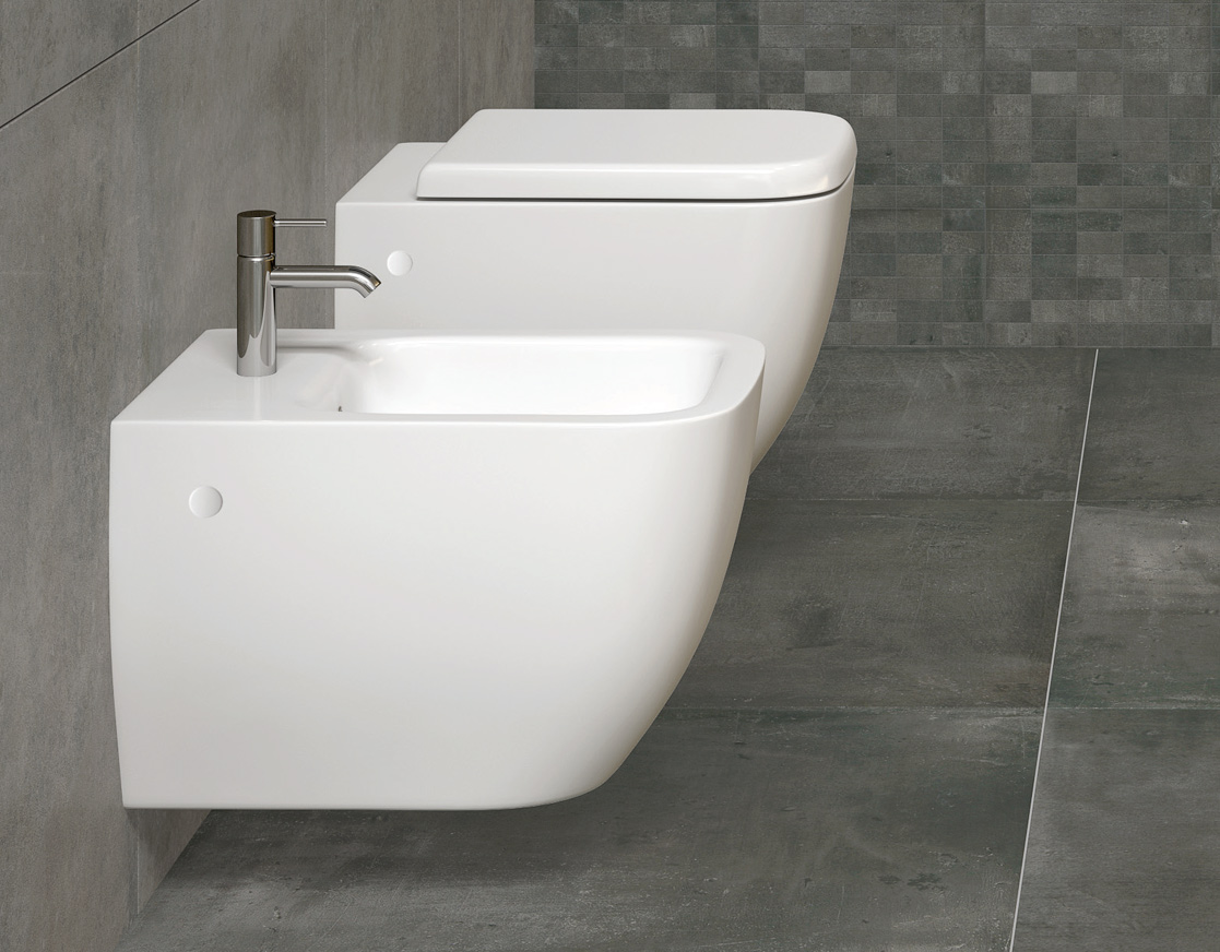 METROPOLITAN RIMLESS serie Sanitari Sospeso filomuro marchio Rak Ceramics Dianflex