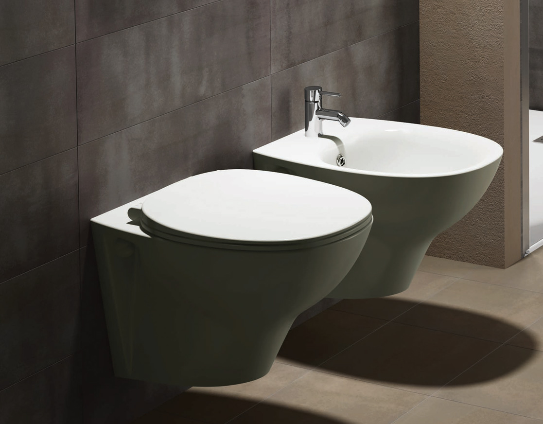 MORNING RIMLESS serie Sanitari Sospeso filomuro marchio Rak Ceramics Dianflex