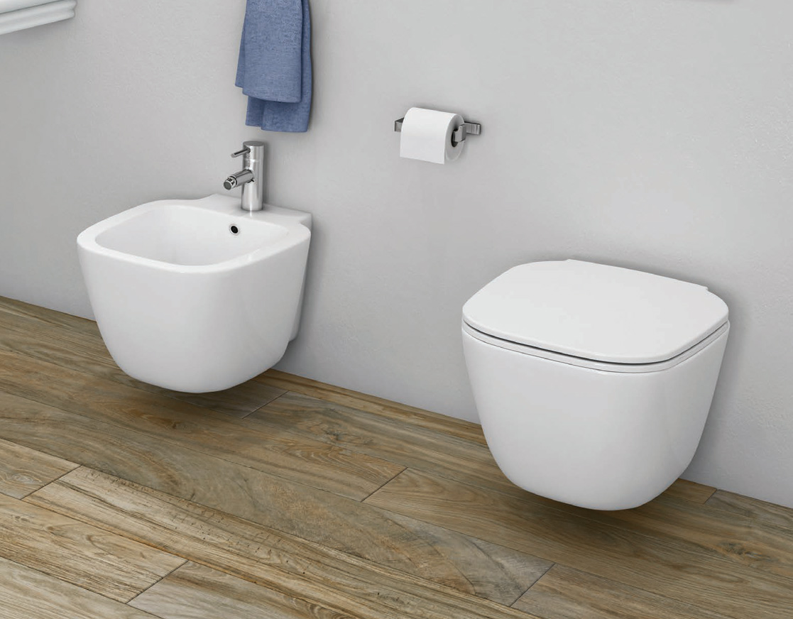 ONE serie Sanitari Sospesi filomuro marchio Rak Ceramics Dianflex