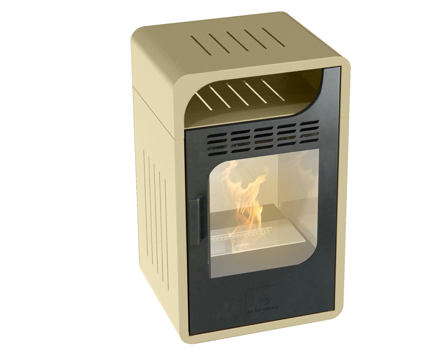 Fiammetta Junior Ventilata Beige Biostufe Stufe & Camini GMR Trading