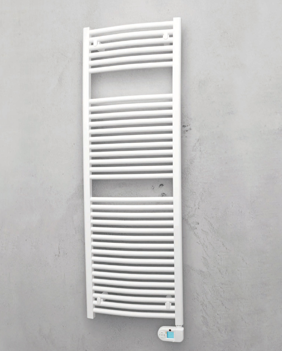 432-DE Termoarredo Elettrico Dolce Vita Curvo Bianco Dl Radiators Dianflex