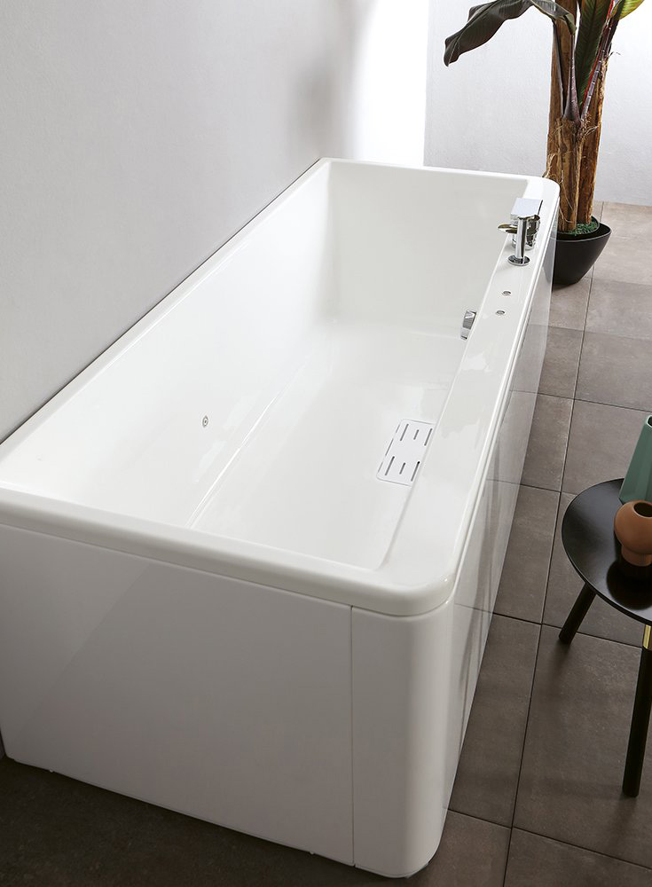 SLIM EDGE CENTRO PARETE Vasca da Bagno Grandform